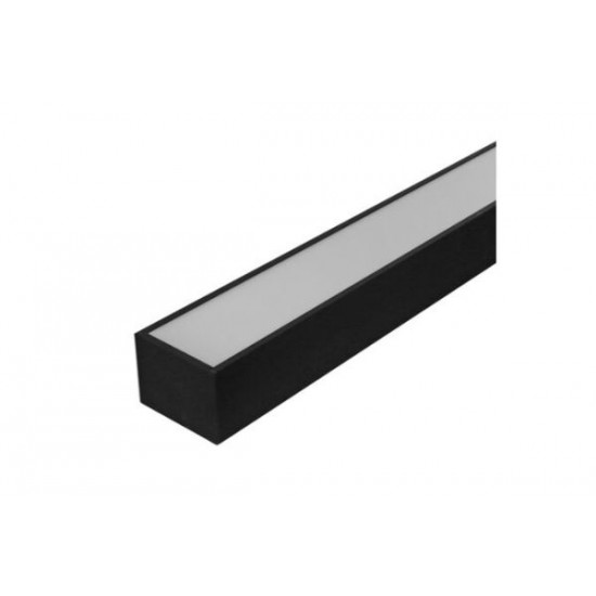 Φωτιστικό Led Αλουμινίου Γραμμικό Λευκό / Μάυρο 50W 230V 4000k 150cm - 110deg - Adeleq