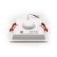 Led down light 15W Square slim type - 4000K 120deg - White - Adeleq