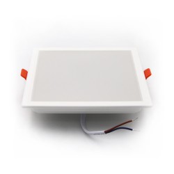 Φωτιστικό Led ψευδοροφής τετράγωνο πλήρες 15W 4000K IP20 - 120deg - Λευκό - Adeleq