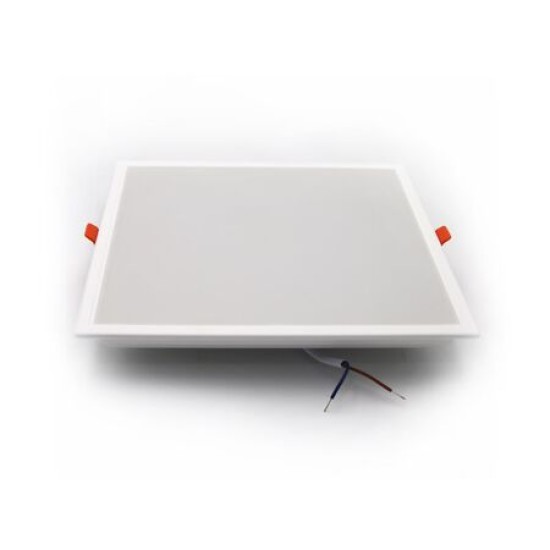 Φωτιστικό Led ψευδοροφής τετράγωνο πλήρες 24W 4000K IP20 - 120deg - Λευκό - Adeleq