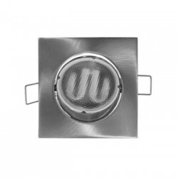 Σπότ χωνευτό τετράγωνο κινητό MR16 / GU10 - Νίκελ Σατινέ - Adeleq