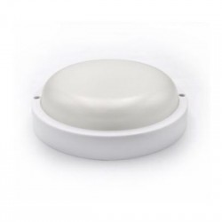 Πλαφονιέρα LED Στρογγυλή Φ170mm 12W 4000K IP54 Λευκή - adeleq