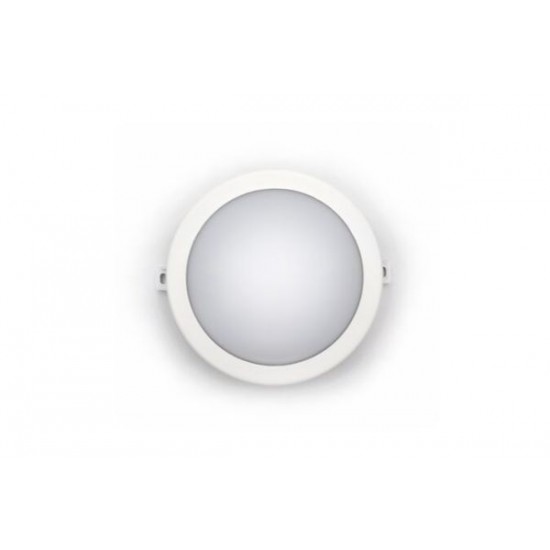 Χελώνα LED PC Στρογγυλή Φ172mm 6W 4000K IP64 Λευκή - adeleq