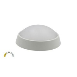 Πλαφονιέρα LED Στρογγυλή PC Φ180mm 15W CCT IP65 Λευκή - adeleq