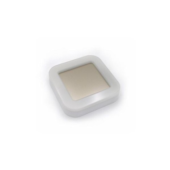 Πλαφονιέρα LED PC Τετράγωνη Περιμετρικού φωτισμού με INOX Καθρέπτη 15W 4000k IP65 Λευκή - adeleq