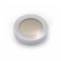 Πλαφονιέρα LED PC Στρογγυλή Περιμετρικού φωτισμού με INOX Καθρέπτη 15W 4000k IP65 Λευκή - adeleq