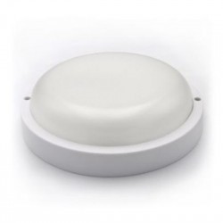 Πλαφονιέρα LED Στρογγυλή Φ200mm 18W 4000K IP54 Λευκή - adeleq