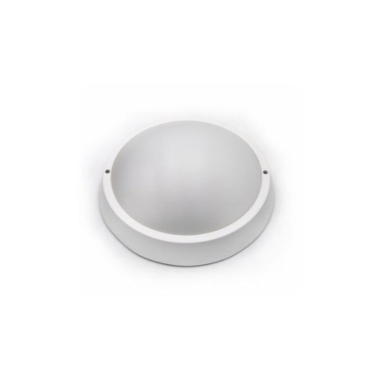 Led Round Ceiling mounted lighting fitting (PC) white opal cover 24W D:270mm 4000K - adeleq 