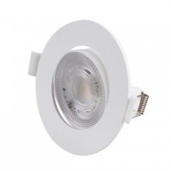Φωτιστικό Led ψευδοροφής στρογγυλό κινητό 3W/5W/7W CCT 38° - Λευκό - Adeleq