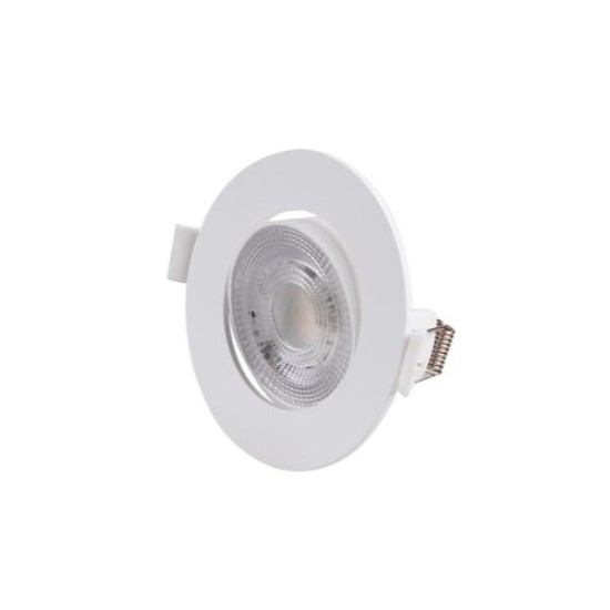 Φωτιστικό Led ψευδοροφής στρογγυλό κινητό 3W/5W/7W CCT 38° - Λευκό - Adeleq
