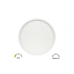 LED Πλαφονιέρα στρογγυλή PC με Ανιχνευτή κίνησης Φ283mm CCT 16-20-24W IP40 Λευκή - Inlight