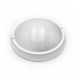 Πλαφονιέρα PC LED Στρογγυλή Φ320mm 30W 4000K IP65 Λευκή - adeleq