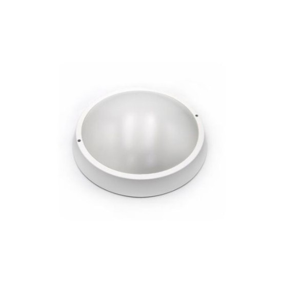 Led Round Ceiling mounted lighting fitting (PC) white opal cover 30W D:320mm 4000K - adeleq 