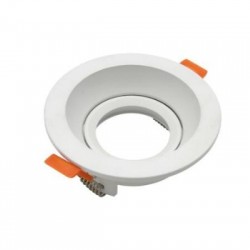 Deep Recessed Spot light round Aluminum MR16 white - Adeleq