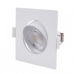 Φωτιστικό Led ψευδοροφής τετράγωνο κινητό 3W/5W/7W CCT 38° - Λευκό - Adeleq