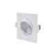 Led down light 3W/5W/7W CCT 38° square slim adjustable type IP20  - White - Adeleq