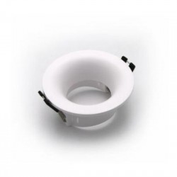 Deep Recessed Spot light Round PC GU10 white - Adeleq