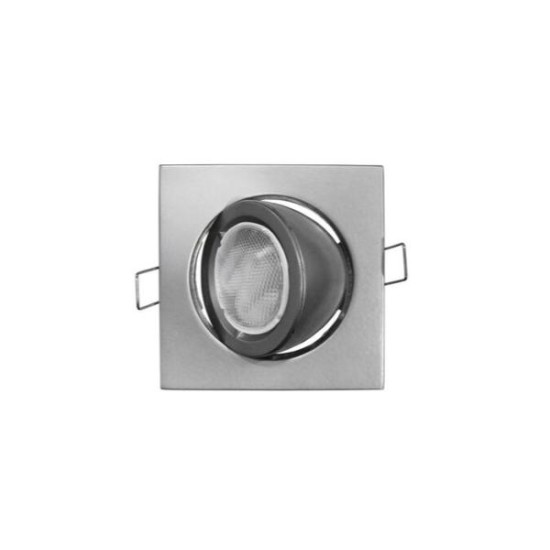 Recessed Spot light Square WL-628 Adjustable 45' Aluminum MR16 CH - Adeleq