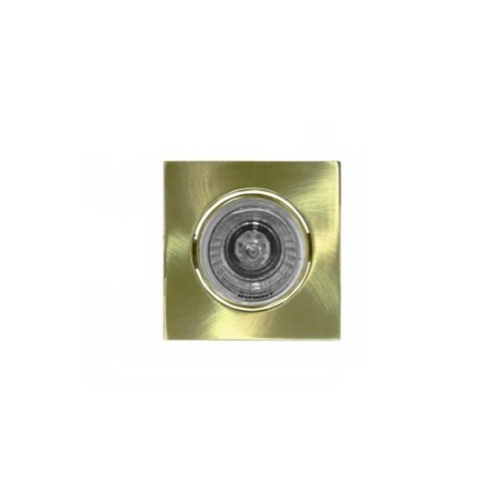 Σπότ χωνευτό αλουμινίου τετράγωνο κινητό MR11 - Αντικέ - Adeleq