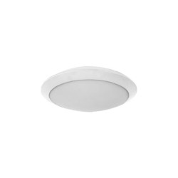 Ceiling Fixture PC Round (UFO) D.300MM 2XE27 IP65 White - adeleq 