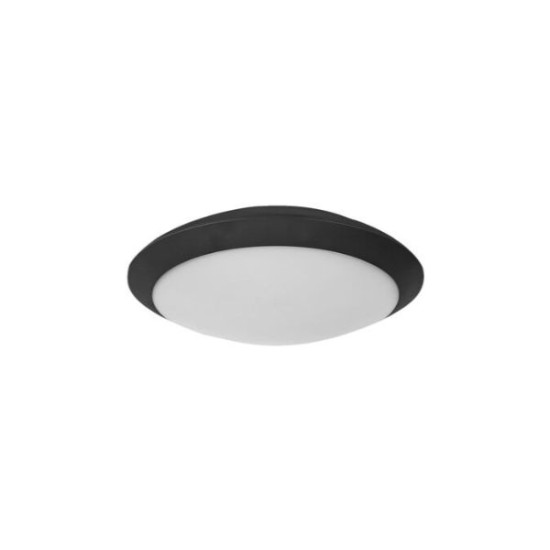 Ceiling Fixture PC Round (UFO) D.300MM 2XE27 IP65 White - adeleq 
