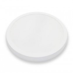 Φωτιστικό Led οροφής πλαστικό PP Στρογγυλό Πλήρες 24W 4000K Λευκό- Adeleq