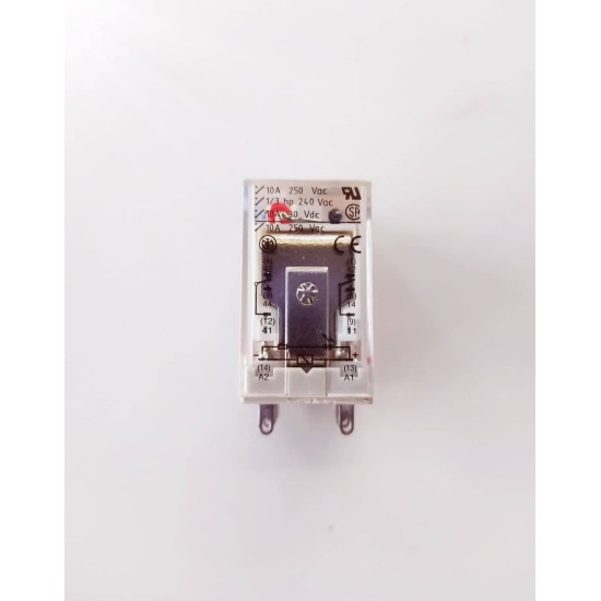 Ρελέ τύπου λυχνίας τετράγωνης βάσης 8P - 24V DC - Carlo Gavazzi