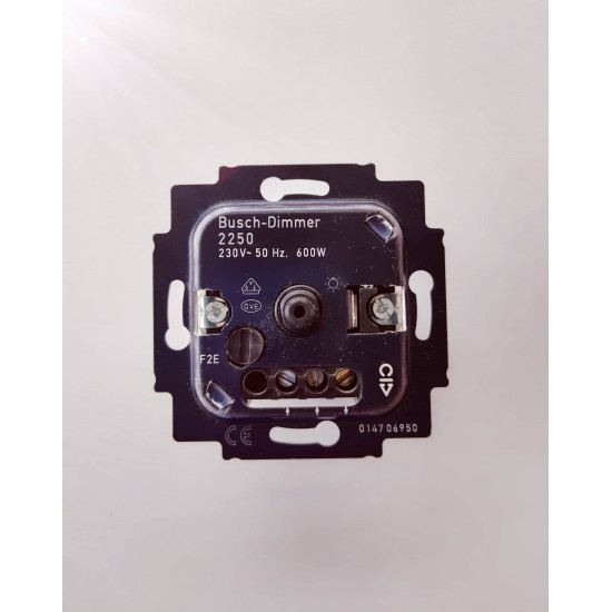 Ροοστάτης περιστροφικός μπουτόν 600W ωμικό μηχανισμός - Busch-Jaeger