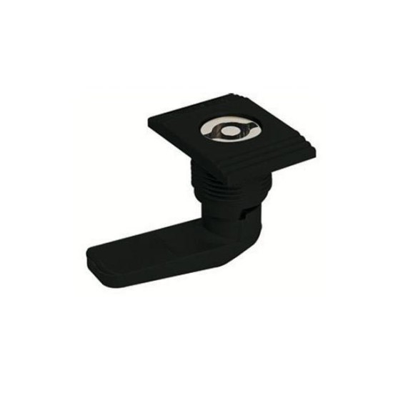 Κλειδαριά κιβωτίου πολυαμίδης PA6 Μάυρη 90μοίρες Φ22 (εσωτερικό μεταλλικό) - 231-1-6 - OSKAR