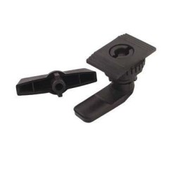 Κλειδαριά κιβωτίου πολυαμίδης μάυρη PA6 90μοίρες Φ22 - 231-6 - OSKAR