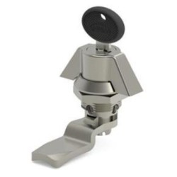 Κλειδαριά κιβωτίου πεταλούδα με κλειδί INOX 90μοίρες Φ22 232-SS-03-10 - OSKAR