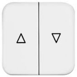 Πλακίδιο διακόπτη/Μπουτόν ρολλών λευκό για μηχ/σμο Reflex - Busch-Jaeger