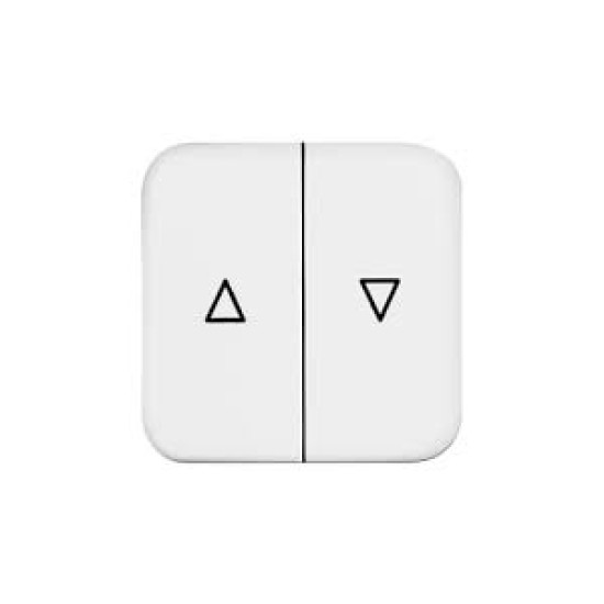 Πλακίδιο διακόπτη/Μπουτόν ρολλών λευκό για μηχ/σμο Reflex - Busch-Jaeger