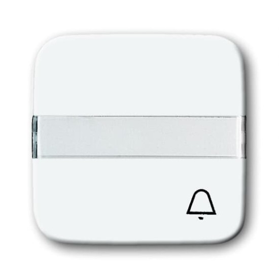 Πλακίδιο μπουτόν επιγραφής λευκό για μηχ/σμο Reflex - Busch-Jaeger