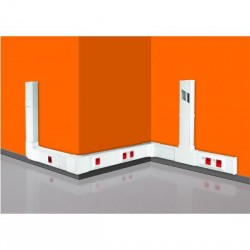 Διπλό πλαίσιο στήριξης διακόπτη με κάλυμμα 45x45  - DABLER