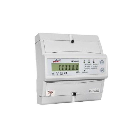 Μετρητής ενέργειας ψηφιακός /5A 6 module μέσω μετασχηματιστή  - 4module  / 26-33011 - adeleq