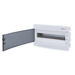 Πίνακας χωνευτός  με διάφανη πόρτα IP40 / 1Σειράς 18Μodule /  282U18C - Tehnoplast