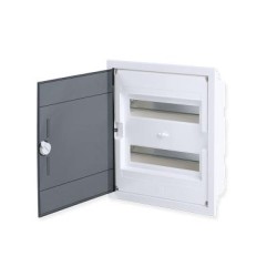 Πίνακας χωνευτός με διάφανη πόρτα IP40 / 2Σειρών 24Μodule /  282U24A - Tehnoplast