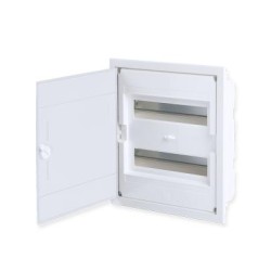Πίνακας χωνευτός με λευκή πόρτα IP40 / 2Σειρών 24Μodule /   282U24AW - Tehnoplast