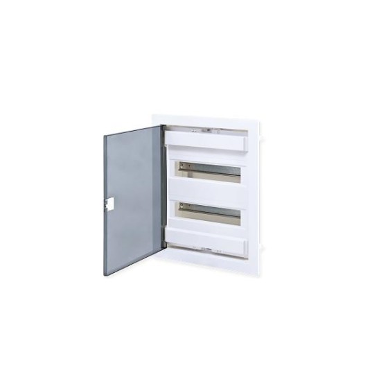 Πίνακας χωνευτός  με διάφανη πόρτα IP40 / 2 Σειρών 24Μodule /  282U24FP - Tehnoplast