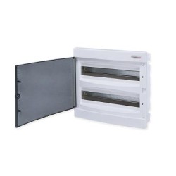 Πίνακας χωνευτός  με διάφανη πόρτα IP40 / 2Σειρών 36Μodule /  282U2X18C - Tehnoplast