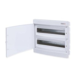 Πίνακας χωνευτός  με λευκή πόρτα IP40 / 2Σειρών 36Μodule /  282U2X18CW - Tehnoplast