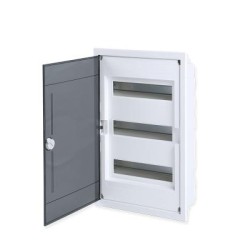 Πίνακας χωνευτός με διάφανη πόρτα IP40 / 3Σειρών 36Μodule /  282U36A - Tehnoplast