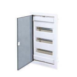 Πίνακας χωνευτός  με διάφανη πόρτα IP40 / 3 Σειρών 36Μodule /  282U36FP - Tehnoplast