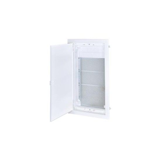Πίνακας χωνευτός με λευκή πλαστική πόρτα και πλαστικό πλαίσιο για συσκευες τηλεπικοινωνιών IP30 / 3Σειρών /  282U36FSWIT - Tehnoplast