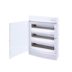 Πίνακας χωνευτός  με διάφανη πόρτα IP40 / 3 Σειρών 54Μodule /  282U3X18C - Tehnoplast