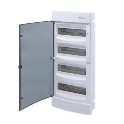 Πίνακας χωνευτός  με διάφανη πόρτα IP40 / 4 Σειρών 48Μodule /  282U48C - Tehnoplast