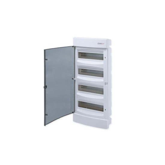 Πίνακας χωνευτός  με διάφανη πόρτα IP40 / 4 Σειρών 48Μodule /  282U48C - Tehnoplast