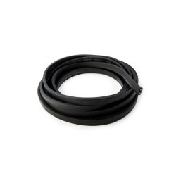 Rubber garland cable flat 2x1.5mm 100m black - aca elec