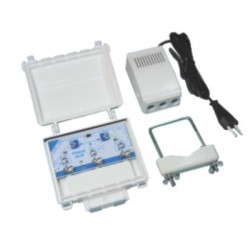 Ενισχυτής σήματος TV - Ιστού κεραίας με δύο εισόδους UHF 2U30_5G  30 dB - U30 - Mistral